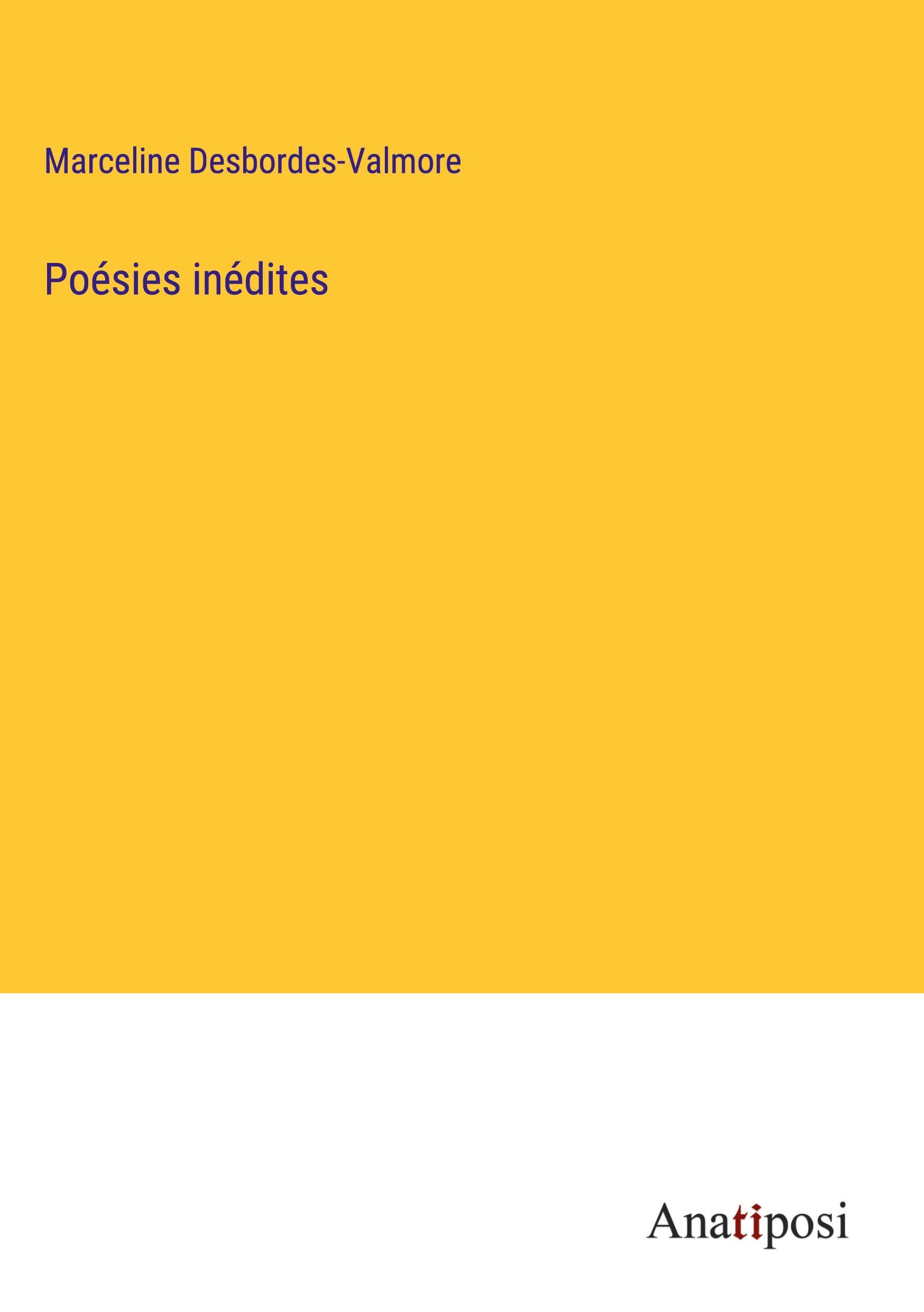 Vorderes Coverbild Poésies inédites
