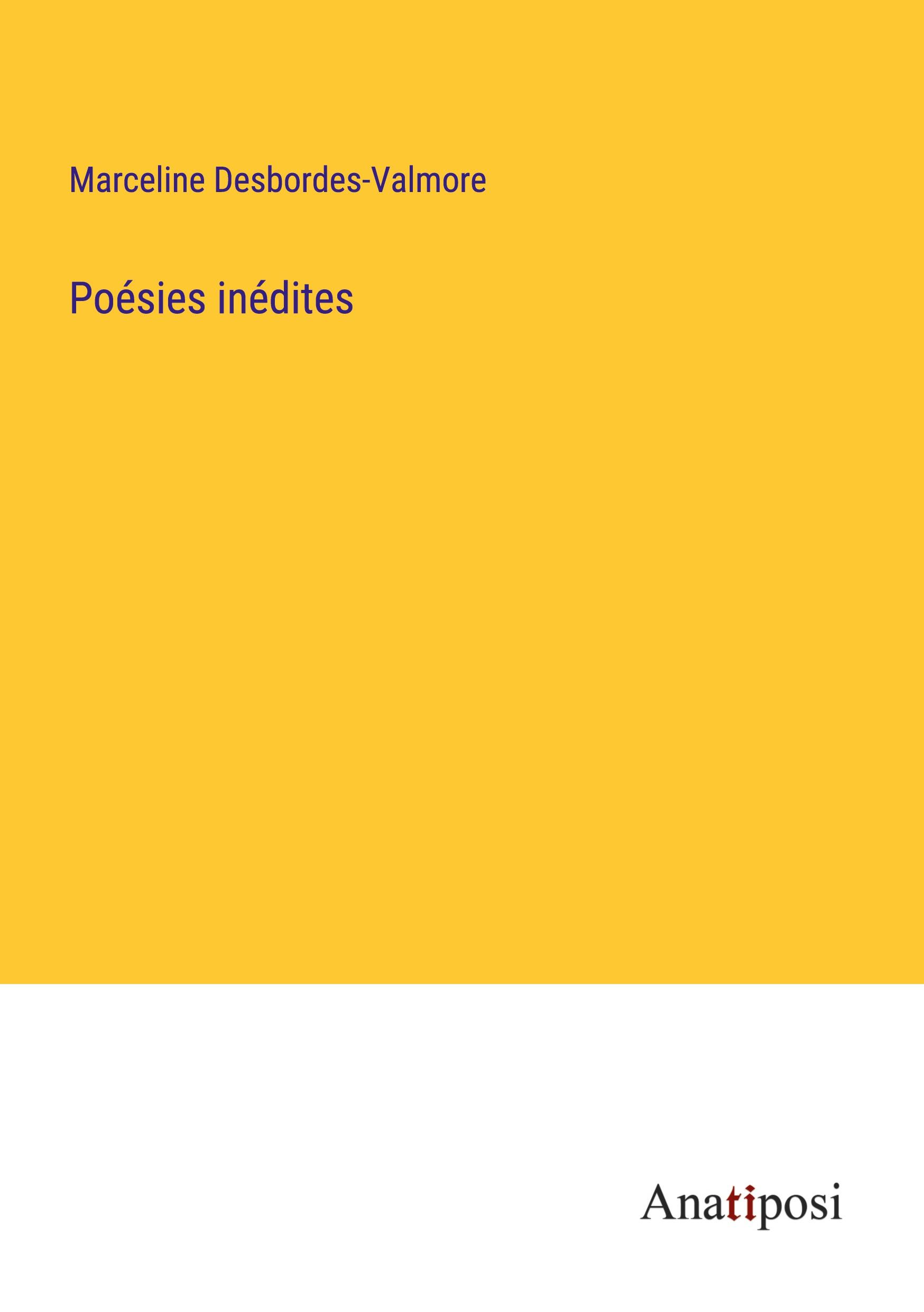 Vorderes Coverbild Poésies inédites