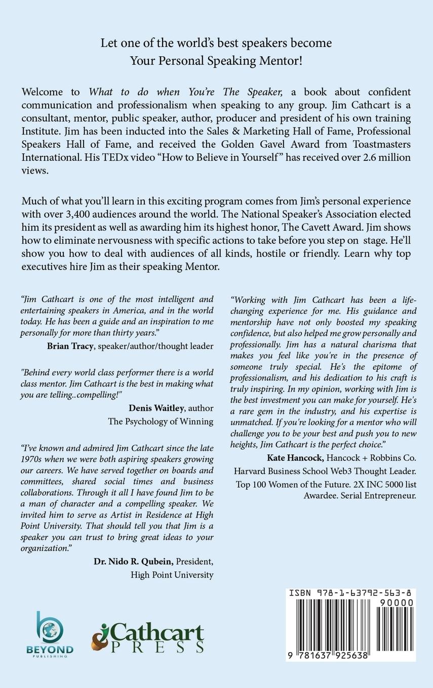 Rückseitencover WHAT TO DO WHEN YOU'RE THE SPEAKER