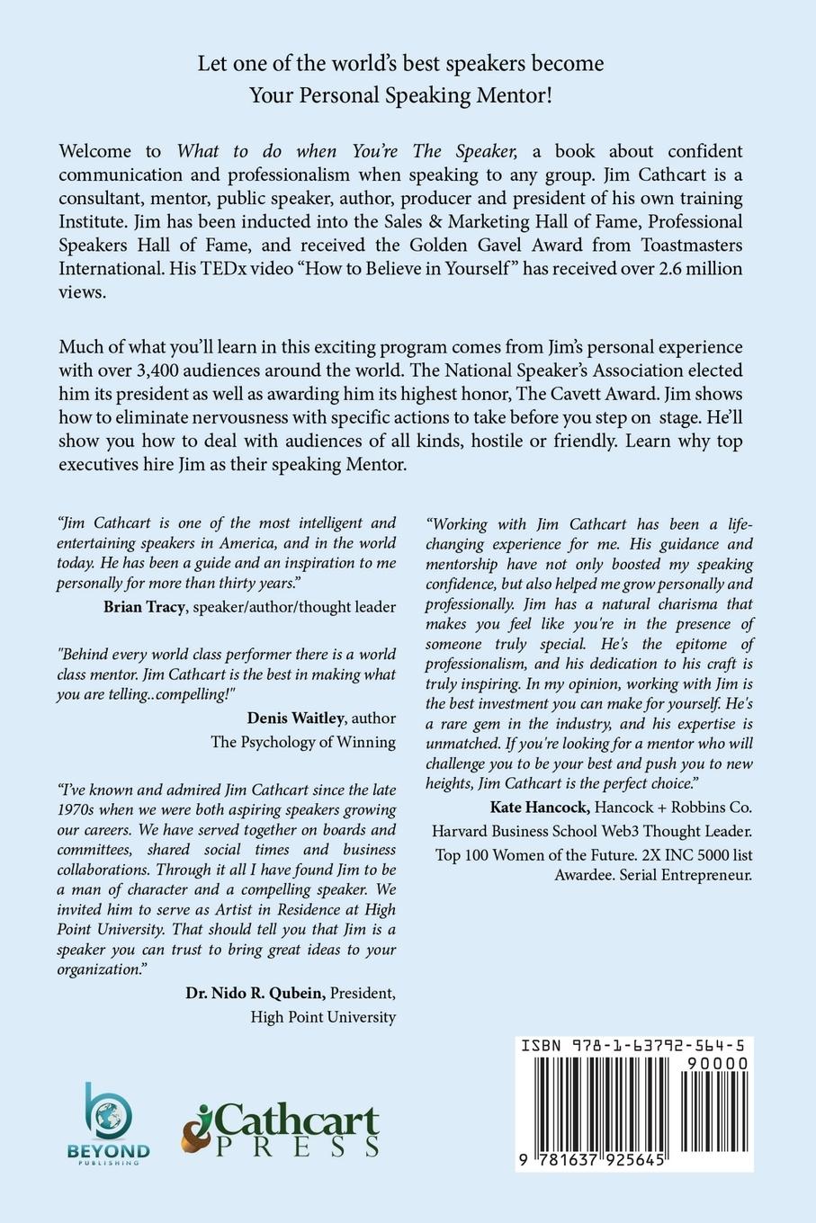 Rückseitencover WHAT TO DO WHEN YOU'RE THE SPEAKER