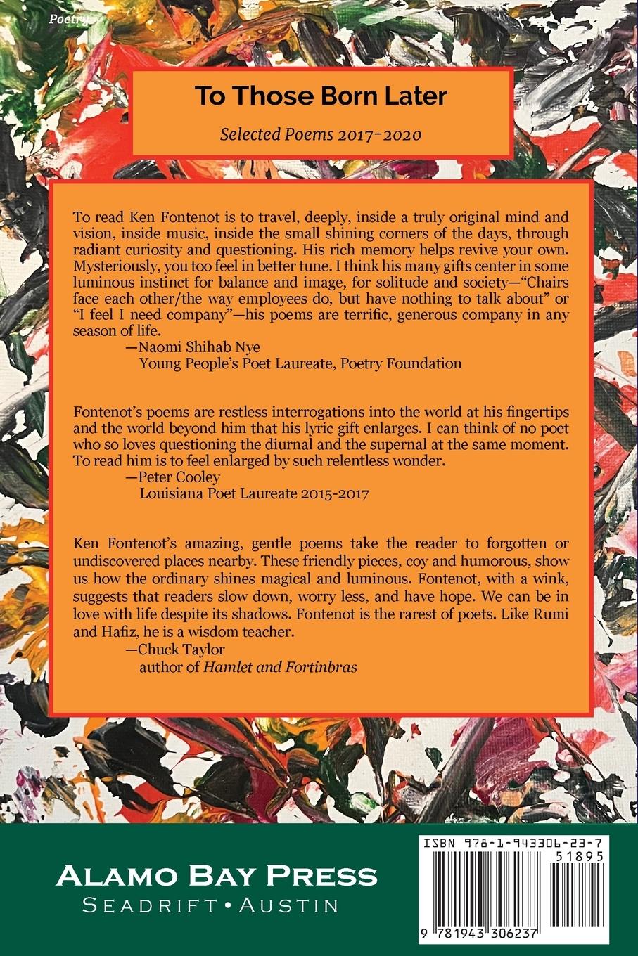 Rückseitencover To Those Born Later