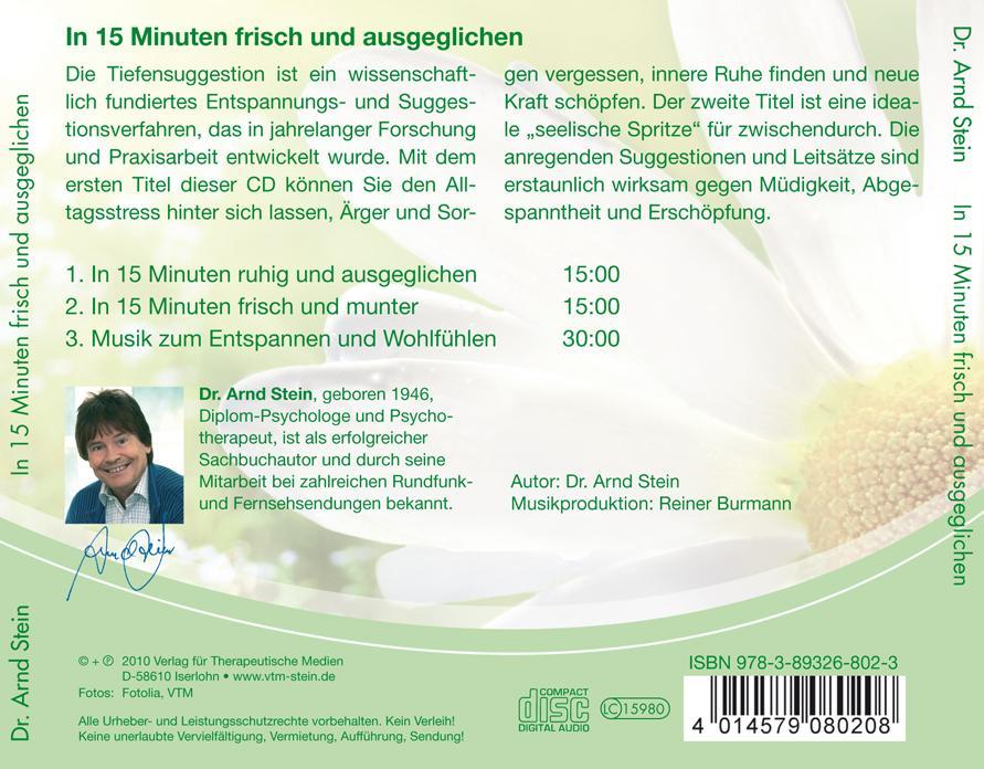 Rückseitencover in 15 Minuten frisch und ausgeglichen
