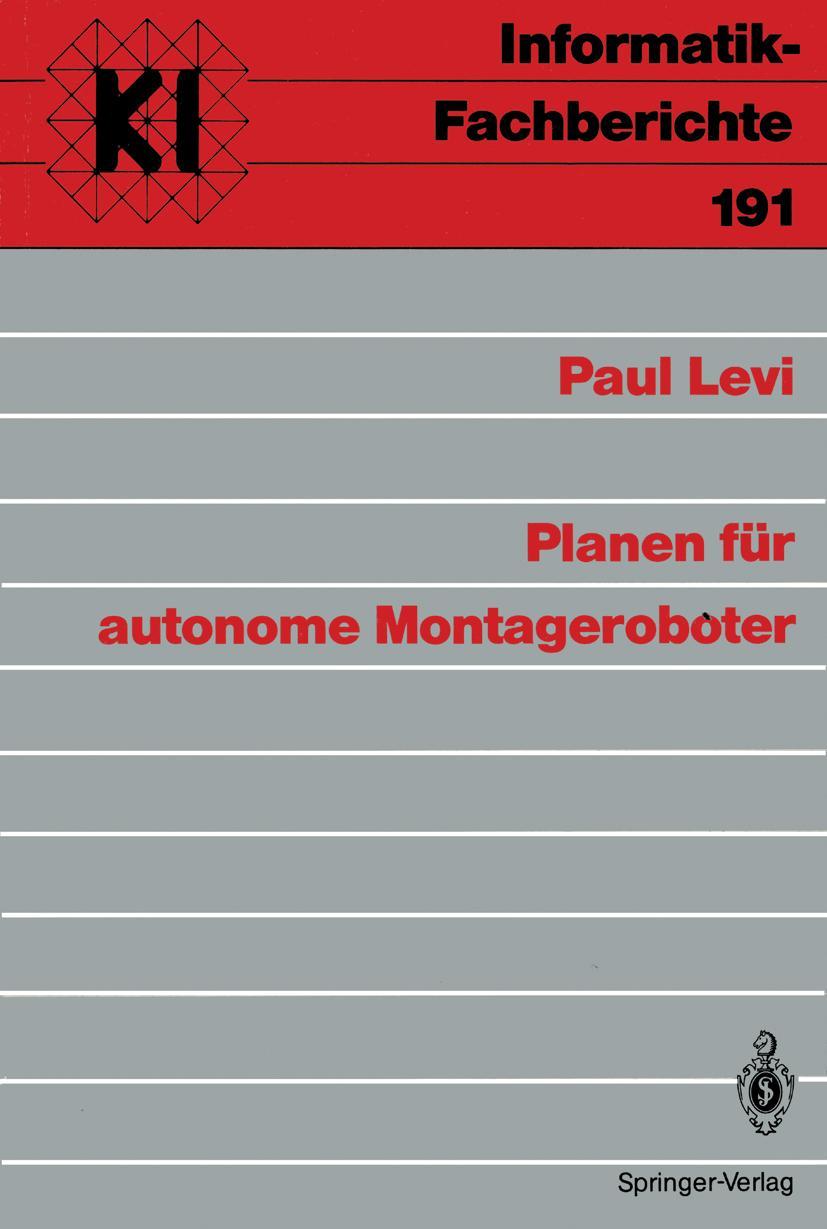 Vorderes Coverbild Planen für autonome Montageroboter