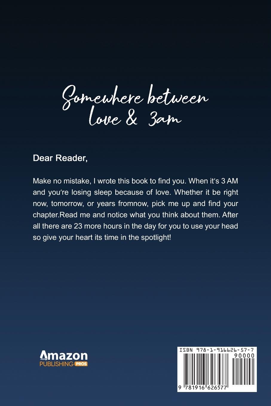 Rückseitencover Somewhere Between Love and 3 AM