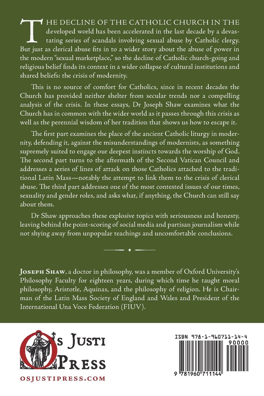 Rückseitencover The Liturgy, the Family, and the Crisis of Modernity