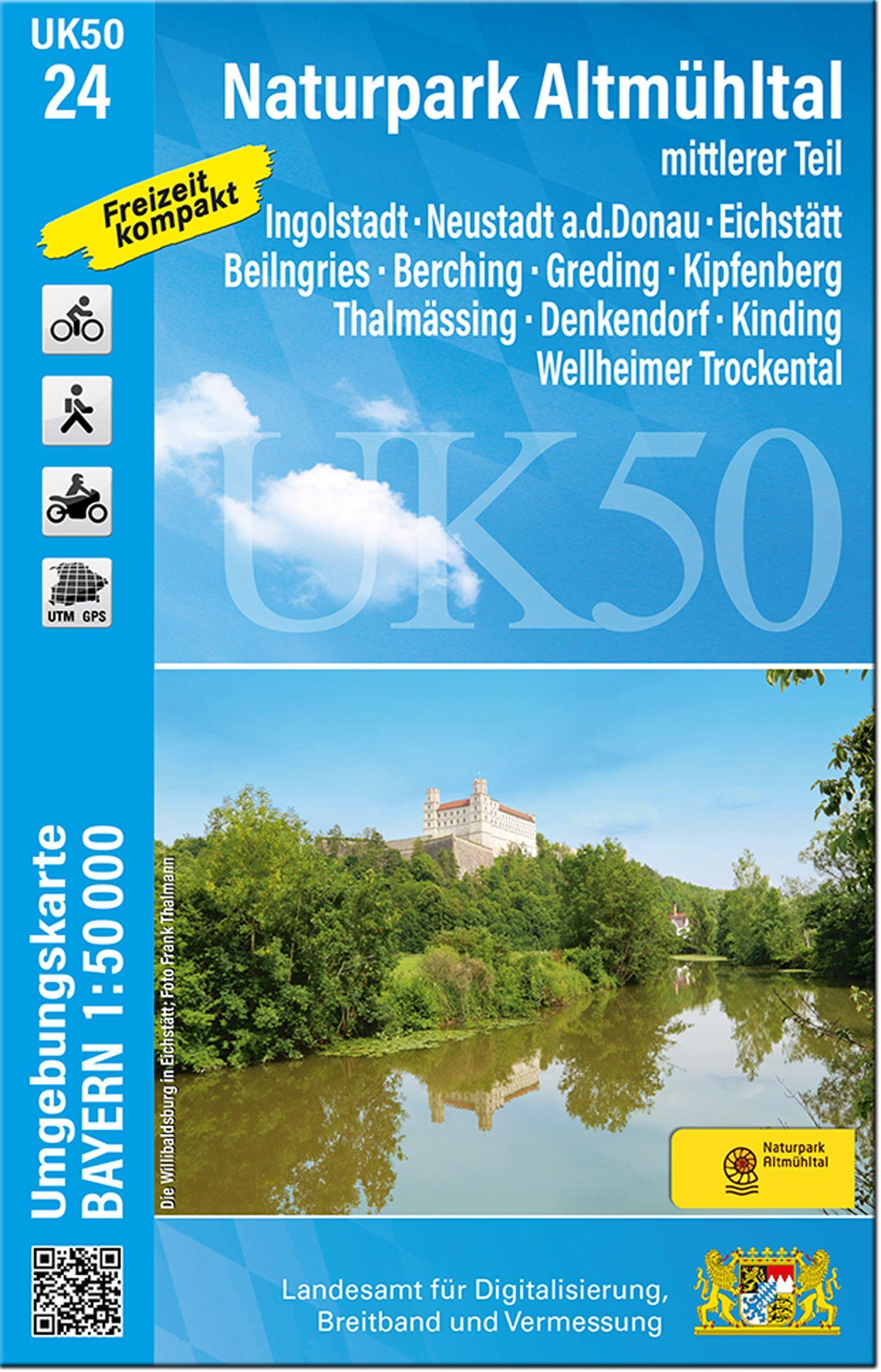 Vorderes Coverbild UK50-24 Naturpark Altmühltal mittlerer Teil