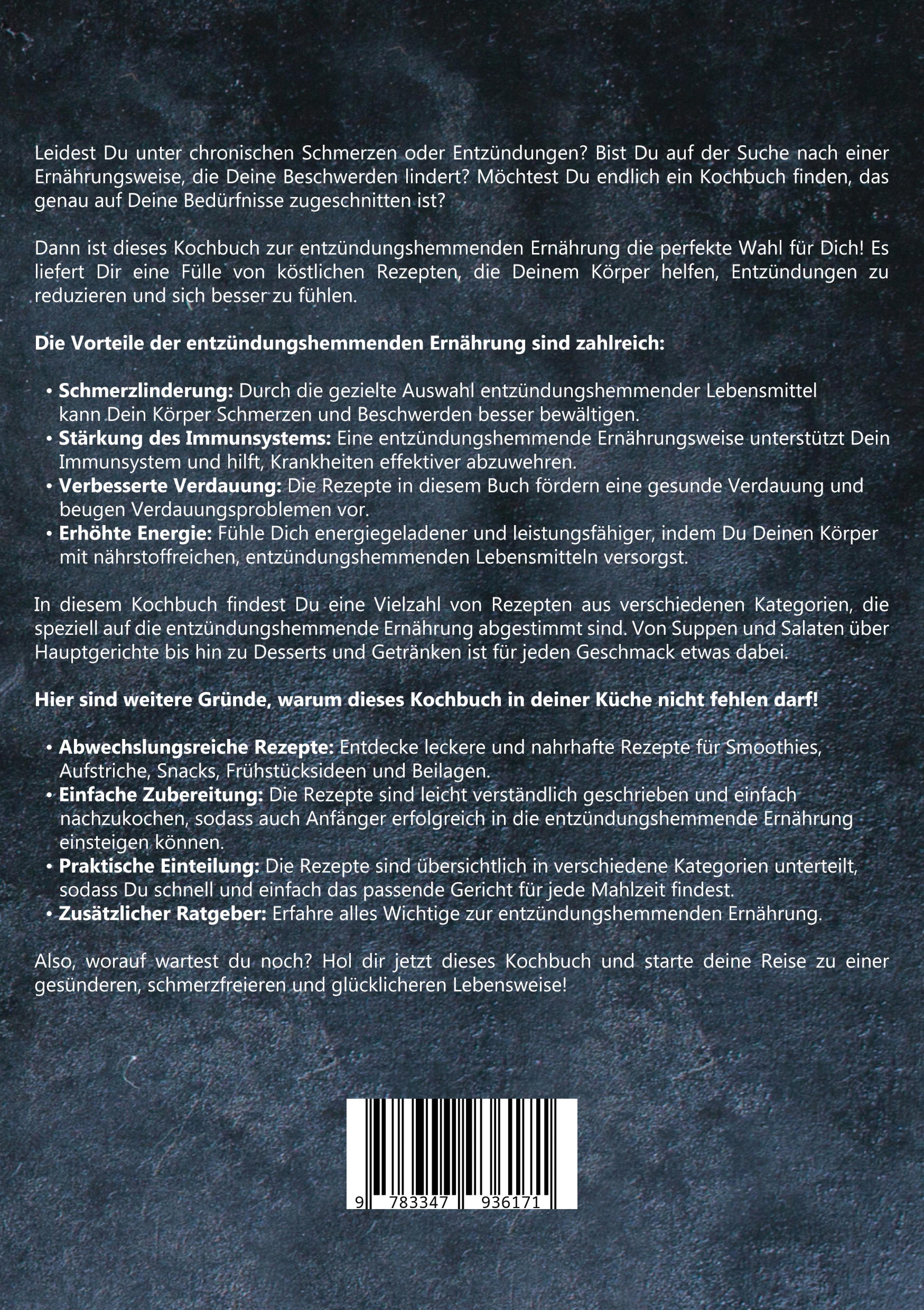 Rückseitencover Entzündungshemmende Ernährung