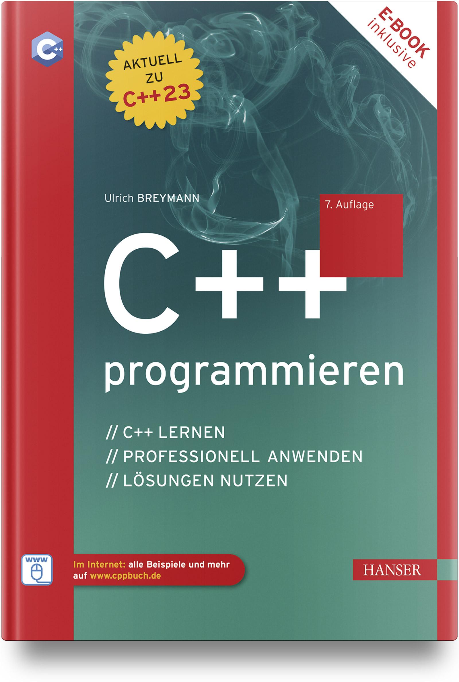 Vorderes Coverbild C++ programmieren