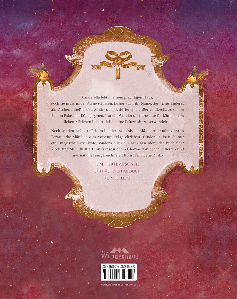 Rückseitencover Cinderella: Limitierte Ausgabe mit Hörbuch