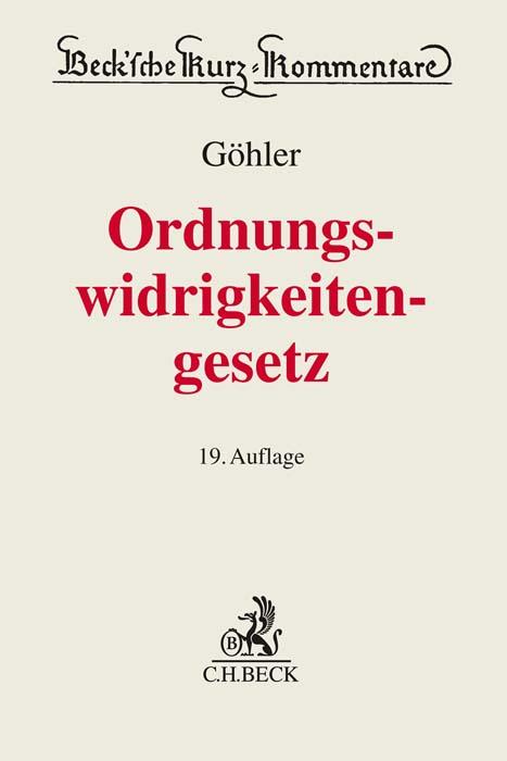 Vorderes Coverbild Gesetz über Ordnungswidrigkeiten
