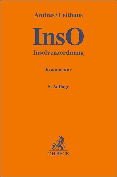 Vorderes Coverbild Insolvenzordnung (InsO)