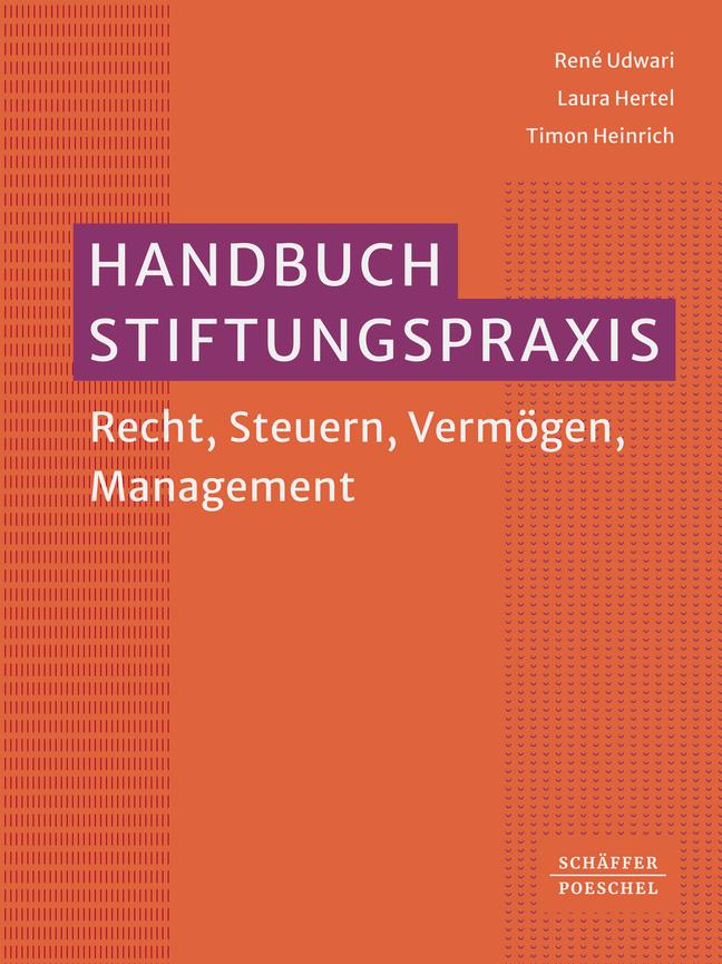 Vorderes Coverbild Handbuch Stiftungspraxis