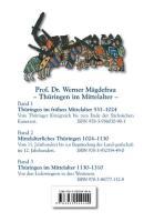 Rückseitencover Thüringen im Mittelalter 2. Mittelalterliches Thüringen 1024 - 1130
