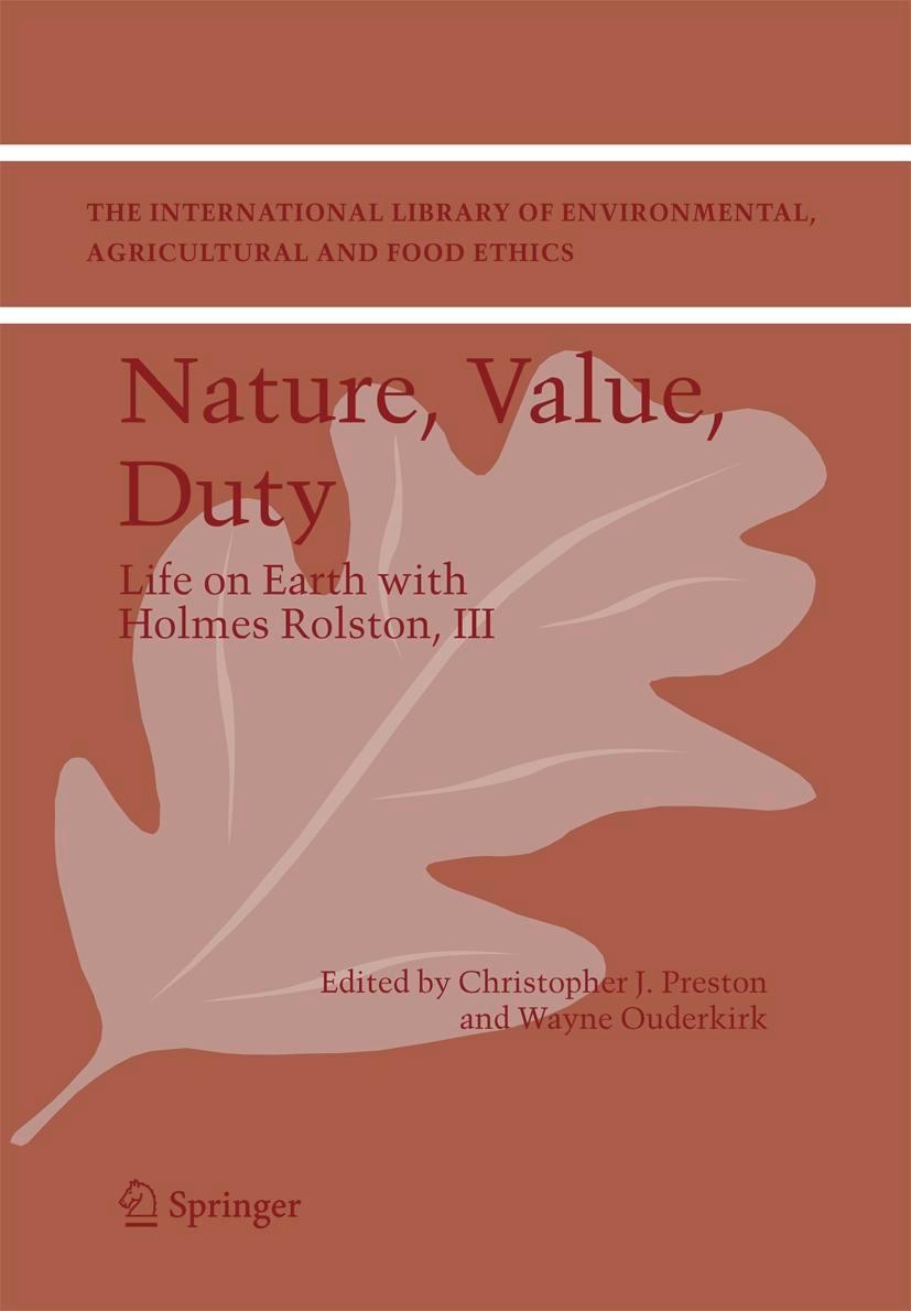 Vorderes Coverbild Nature, Value, Duty
