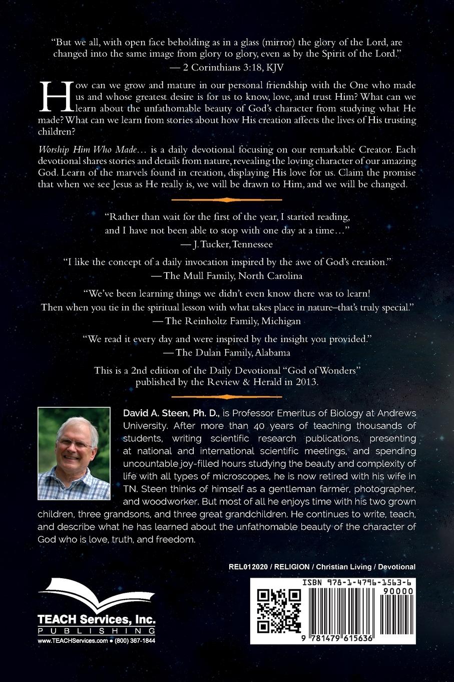 Rückseitencover Worship Him Who Made. . .