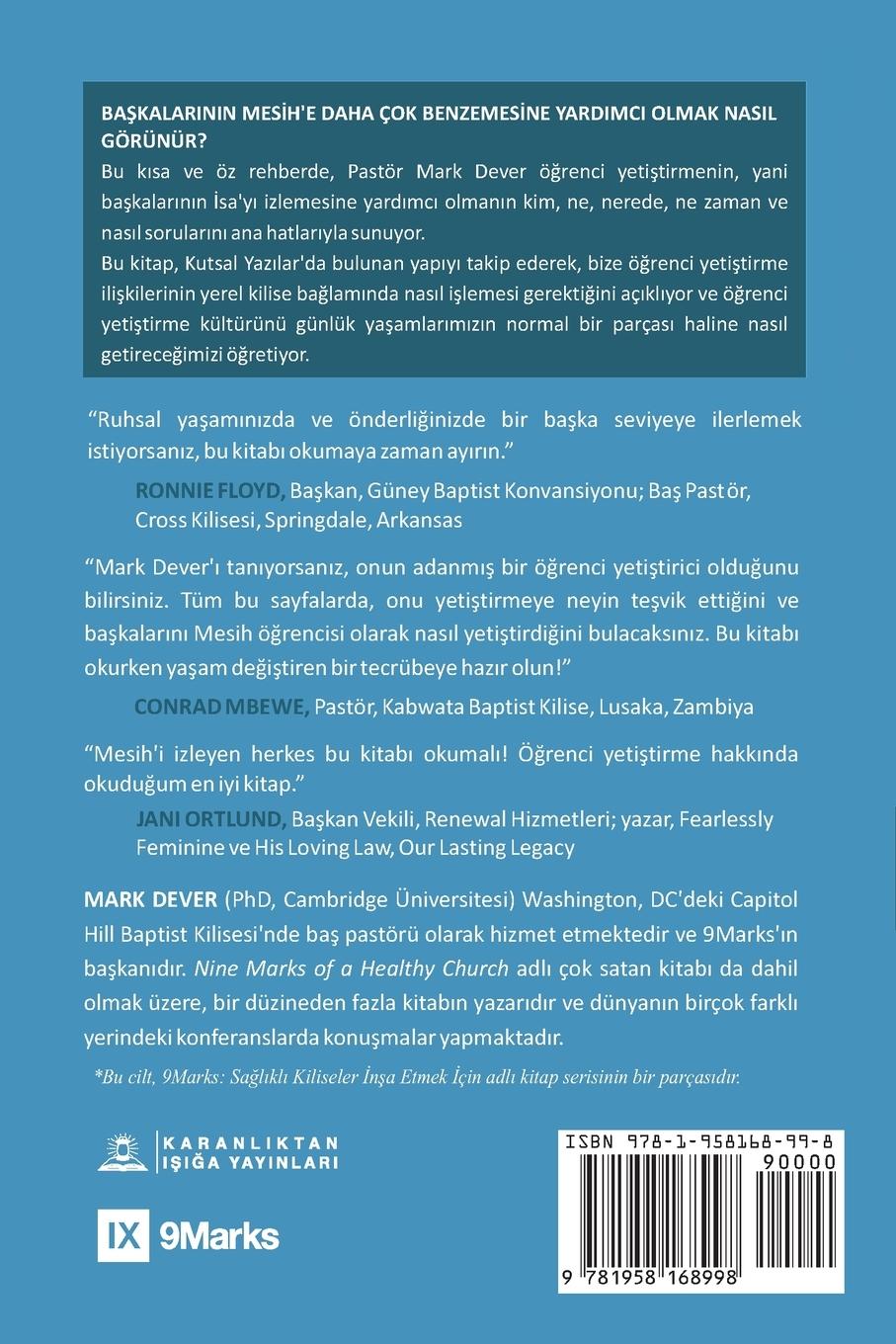 Rückseitencover Discipling / Ö¿renci Yeti¿tirme