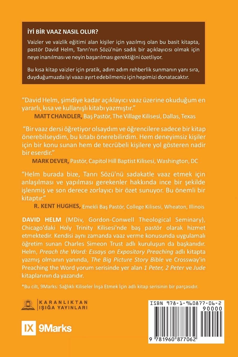 Rückseitencover Expositional Preaching / Aç¿klay¿c¿ Vaaz