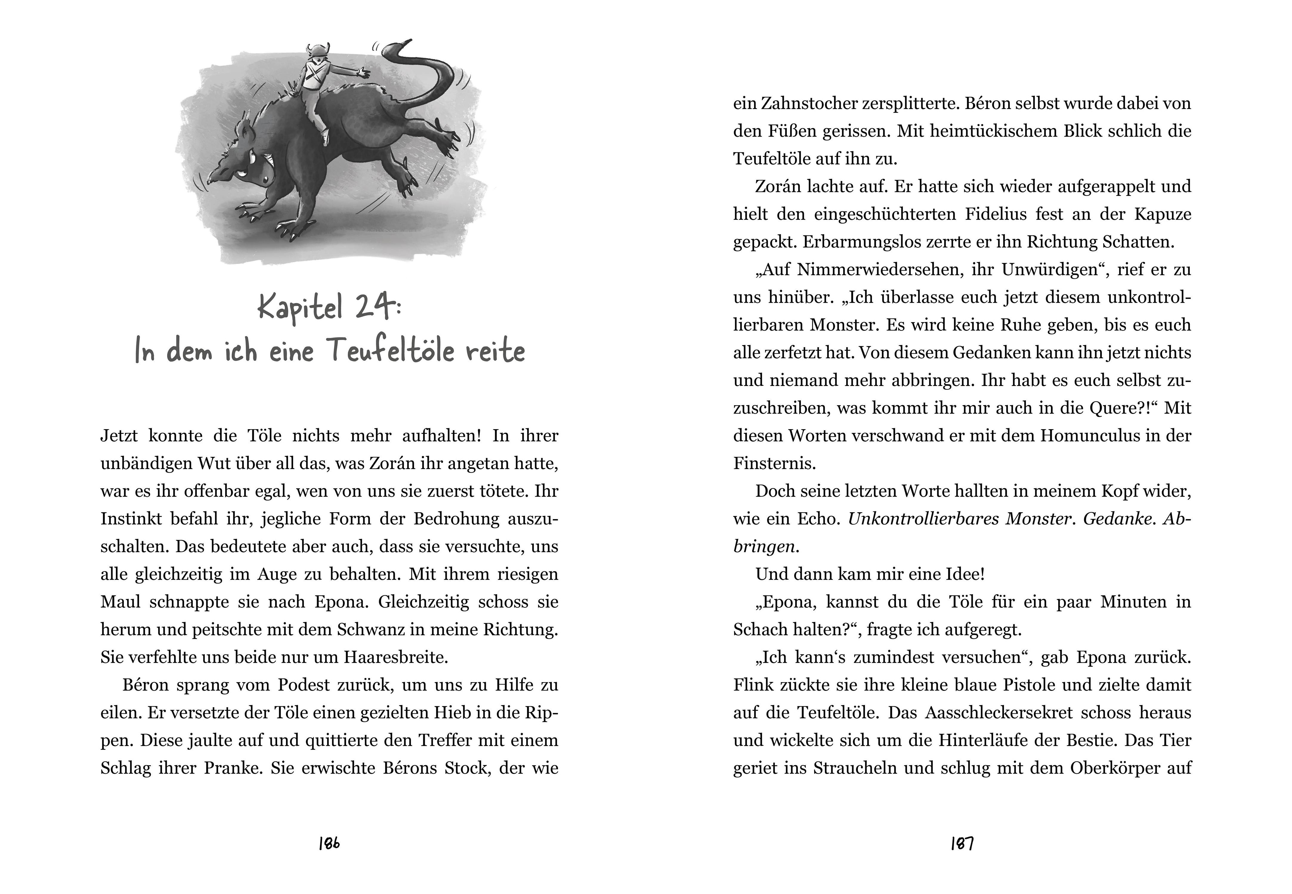 Beispielinhalt (Bild) Mein geheimes Leben als Monsterjäger - Warum du niemals in einen Gully fallen solltest