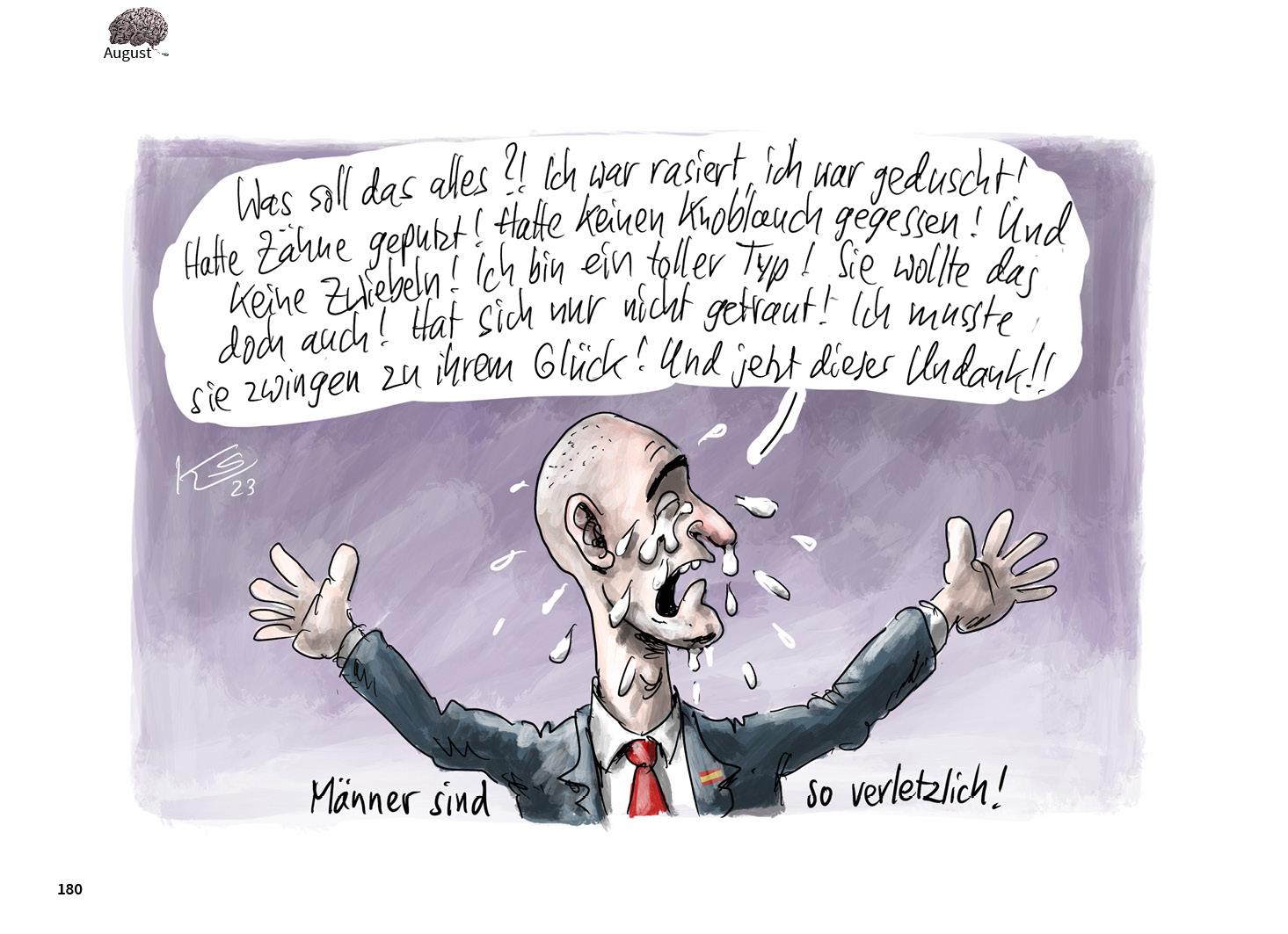 Beispielinhalt (Bild) Zurück! - Stuttmann Karikaturen 2023