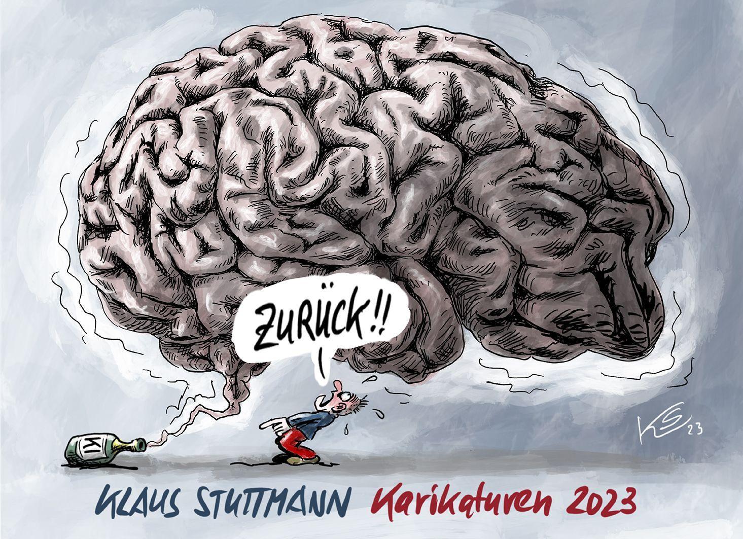 Vorderes Coverbild Zurück! - Stuttmann Karikaturen 2023