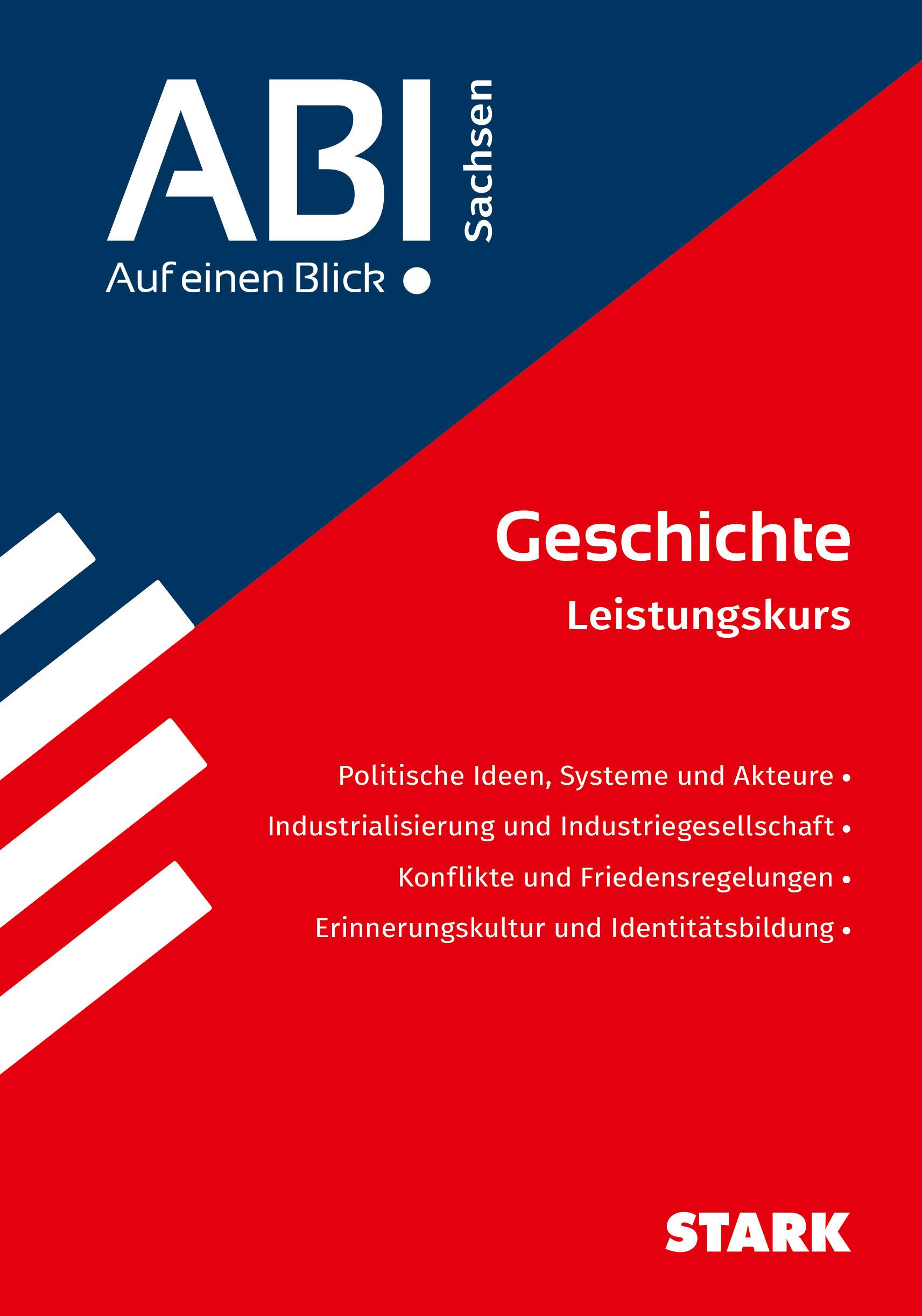 Vorderes Coverbild STARK Geschichte - Abi - Auf einen Blick! 2026 Sachsen