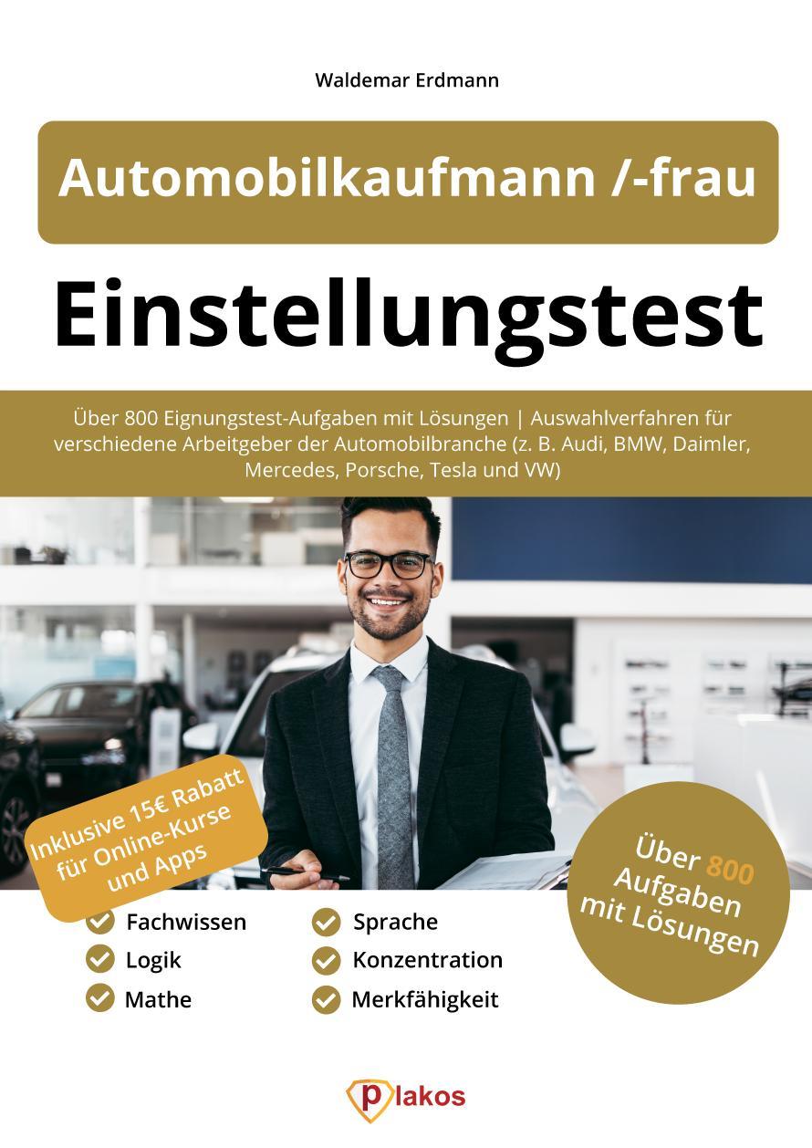 Vorderes Coverbild Einstellungstest Automobilkaufmann / -kauffrau