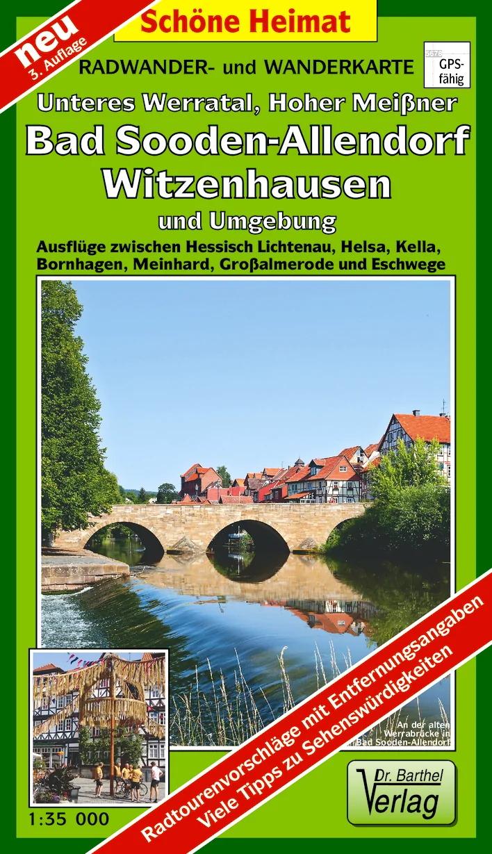 Vorderes Coverbild Radwander- und Wanderkarte Unteres Werratal, Hoher Meißner, Bad Sooden-Allendorf, Witzenhausen und Umgebung