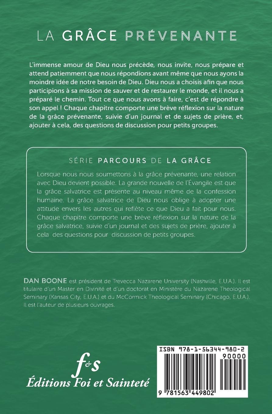 Rückseitencover La grâce prévenante