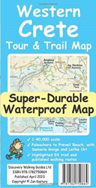 Vorderes Coverbild Western Crete Tour & Trail Super-Durable Map