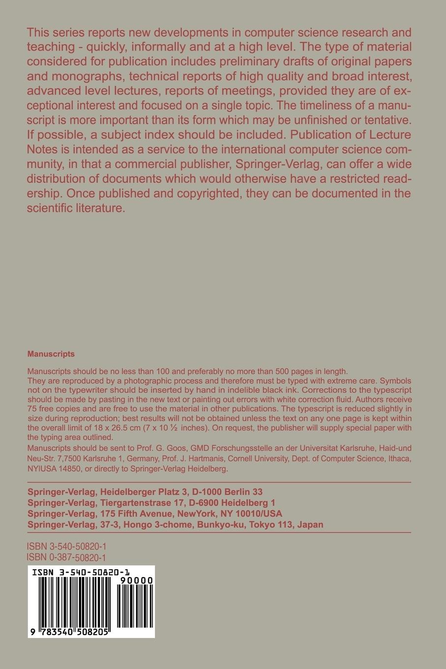 Rückseitencover Programming Languages Implementation and Logic Programming