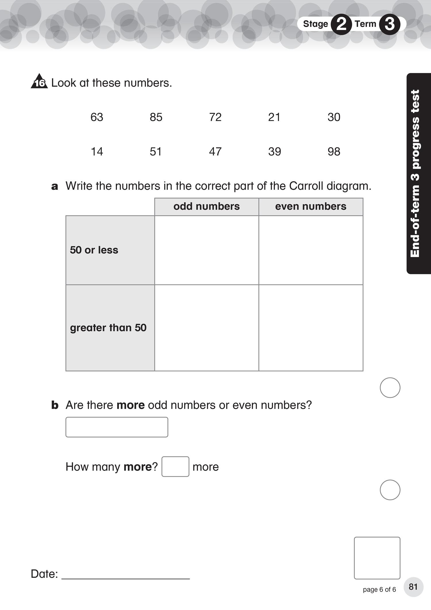 Beispielinhalt (Bild) Collins International Primary Maths