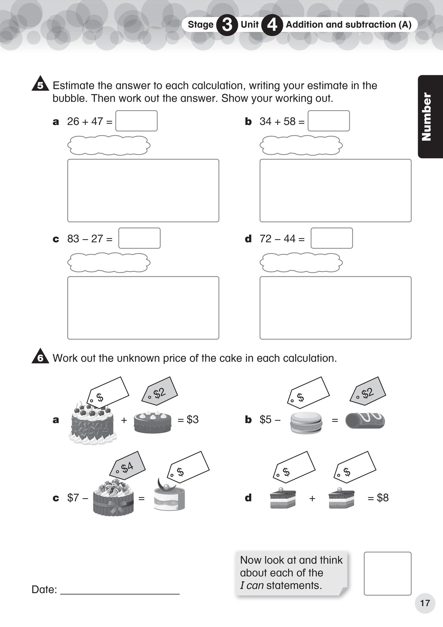Beispielinhalt (Bild) Collins International Primary Maths