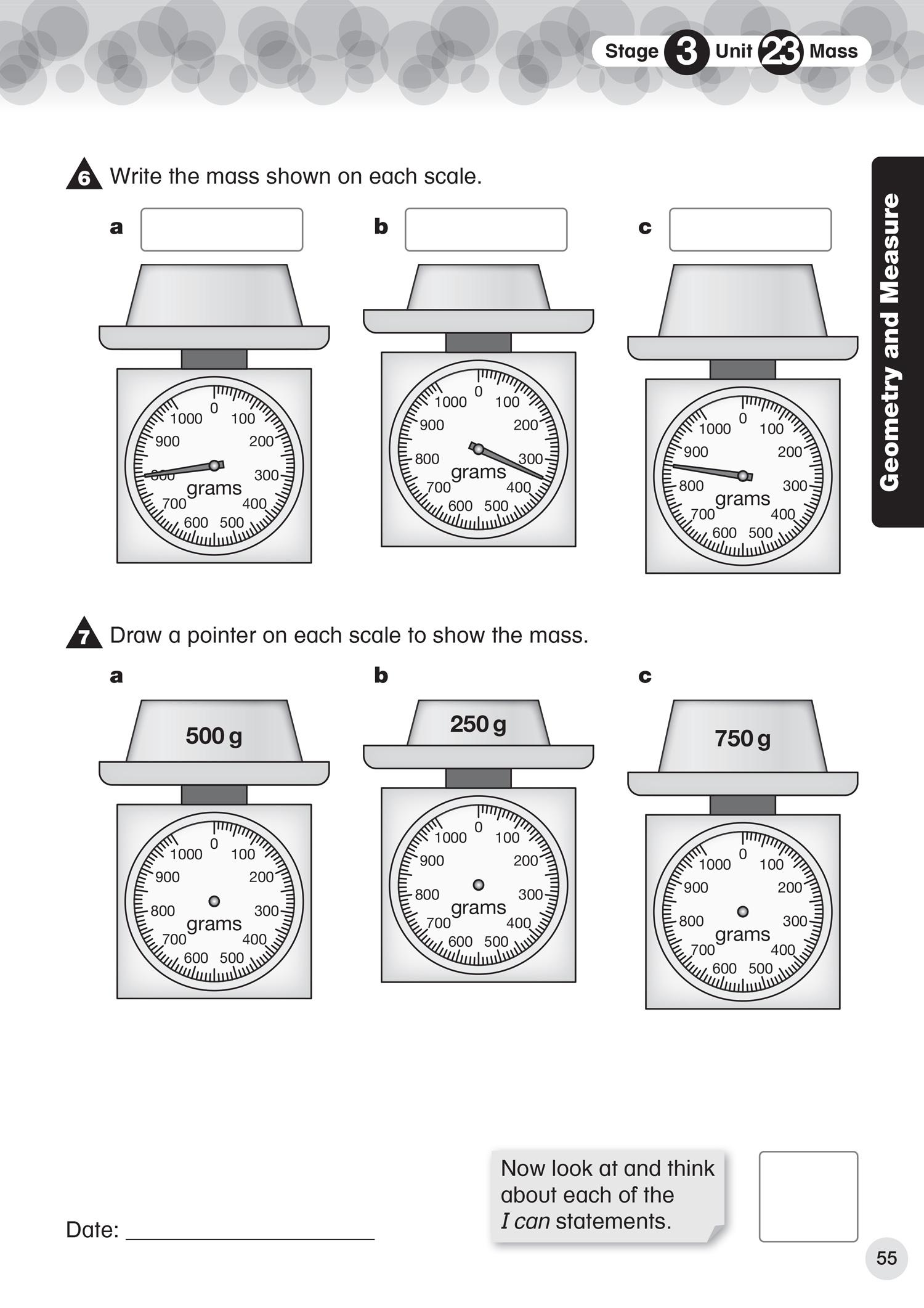 Beispielinhalt (Bild) Collins International Primary Maths
