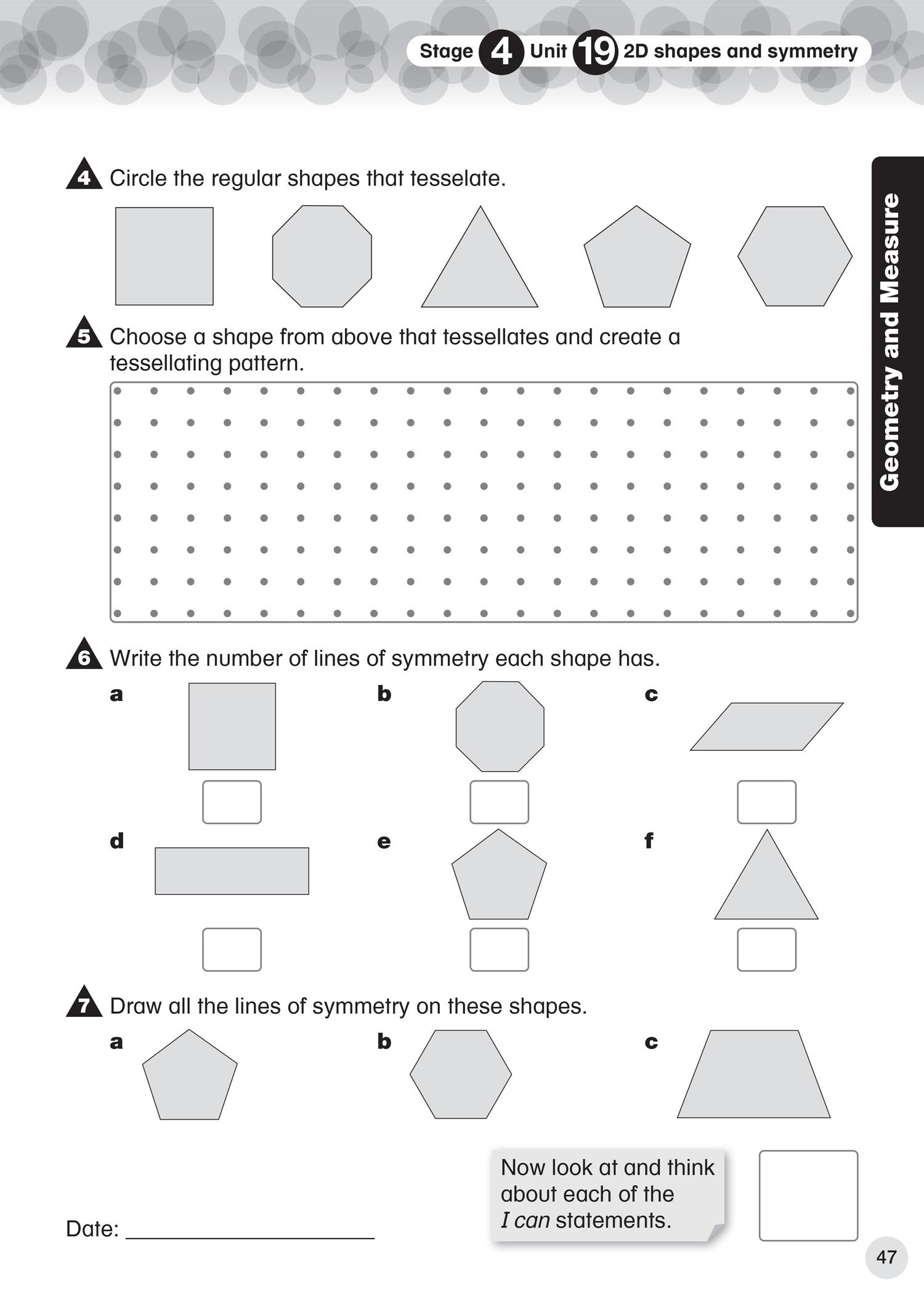 Beispielinhalt (Bild) Collins International Primary Maths