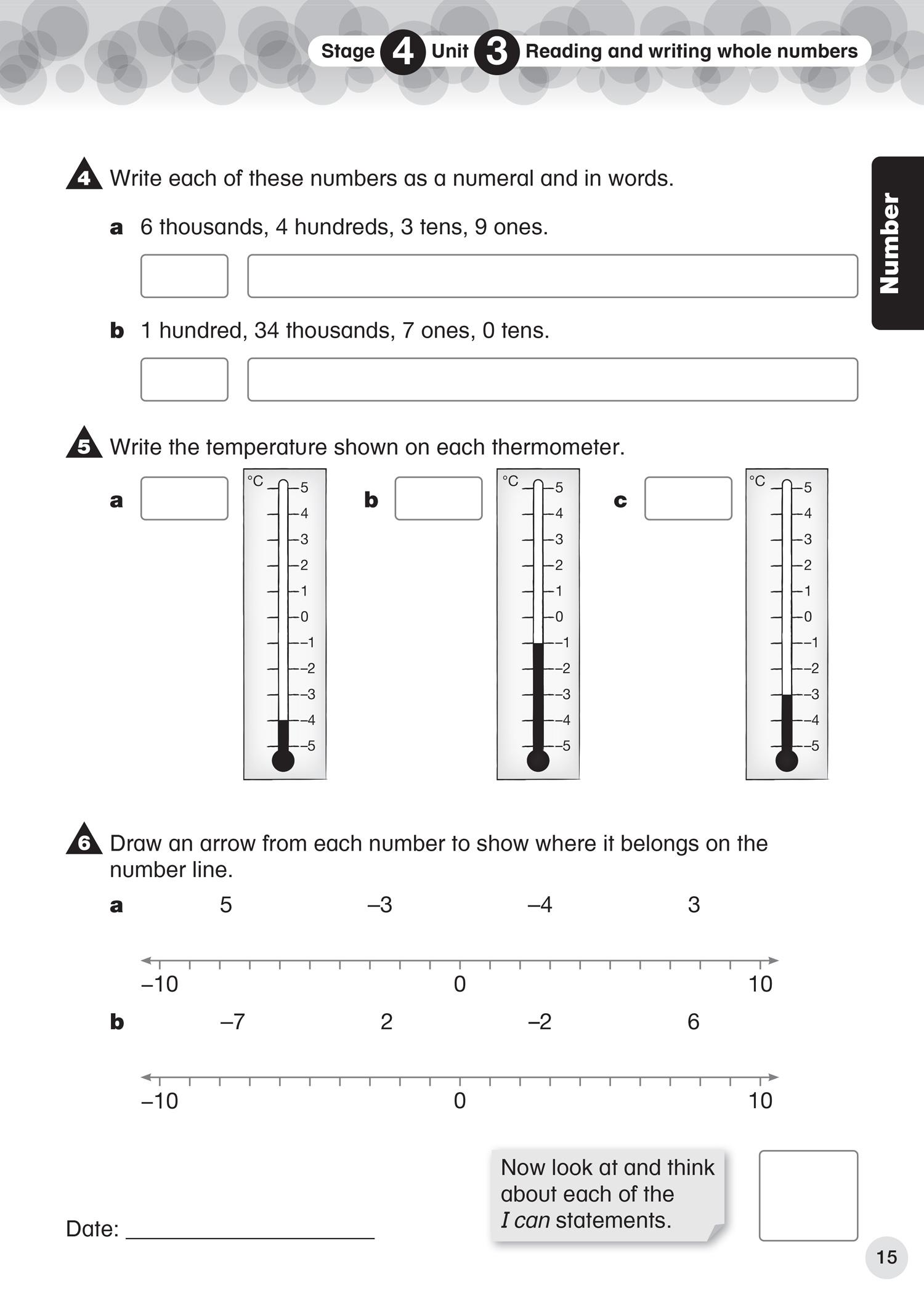 Beispielinhalt (Bild) Collins International Primary Maths