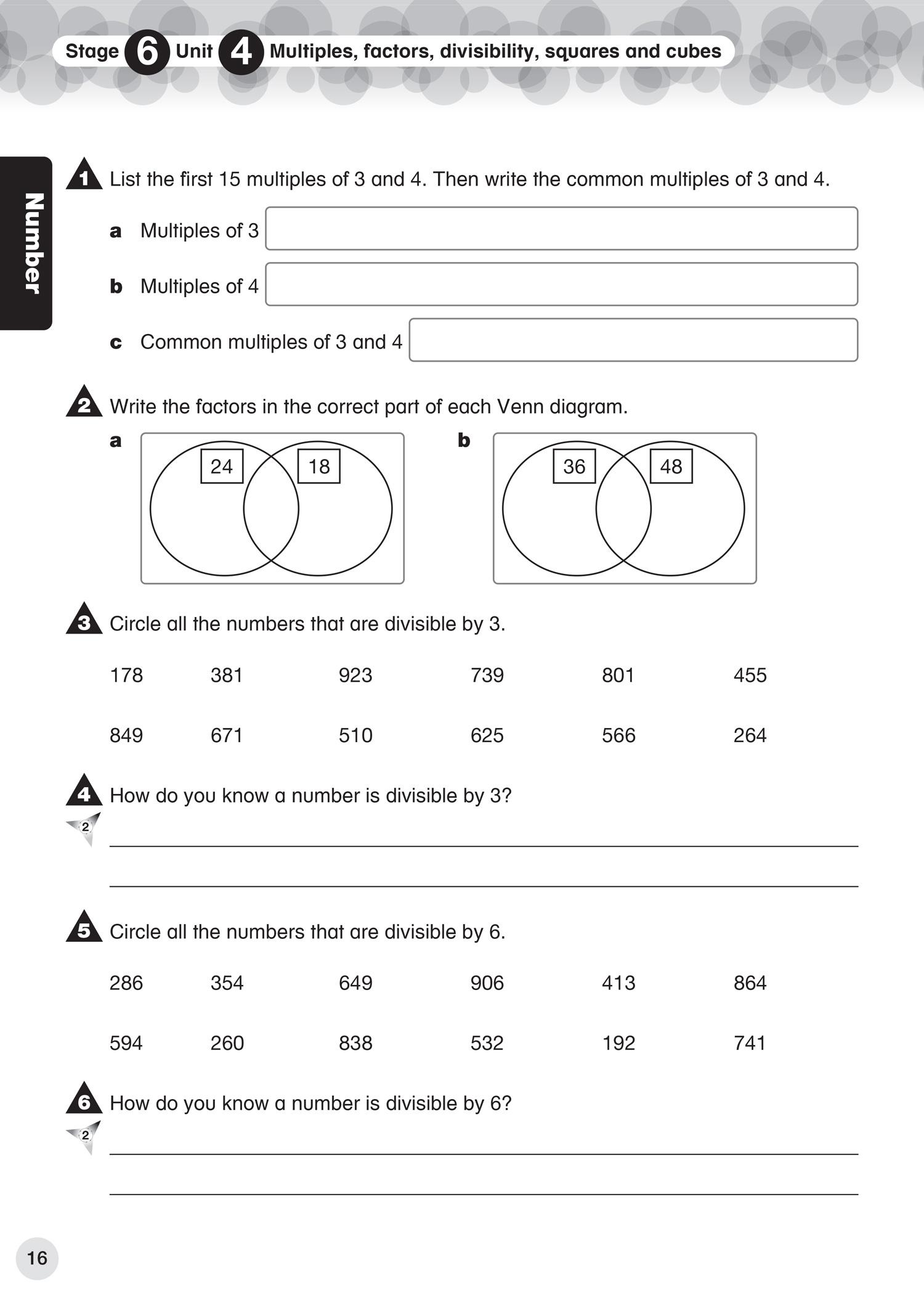 Beispielinhalt (Bild) Collins International Primary Maths
