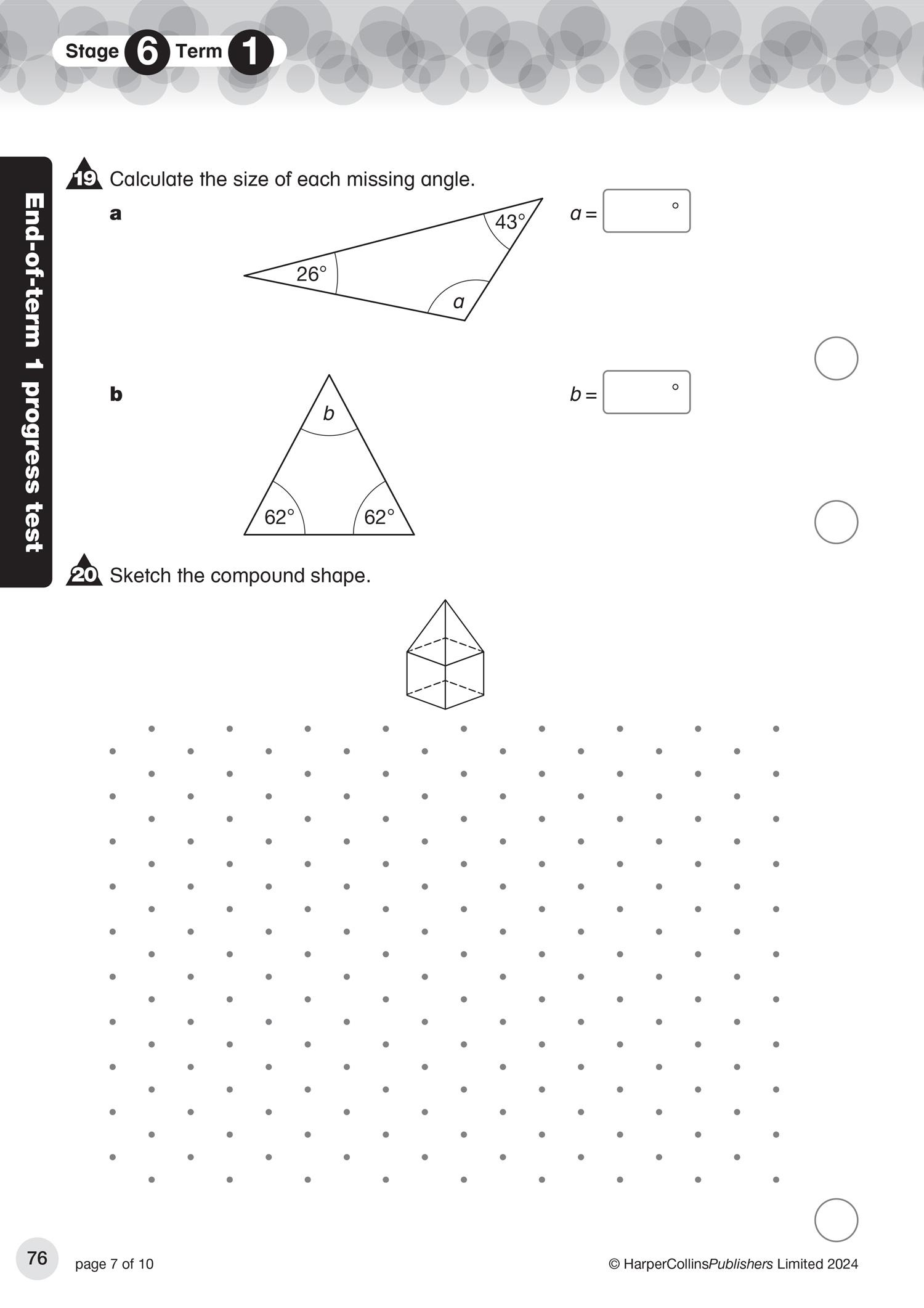 Beispielinhalt (Bild) Collins International Primary Maths
