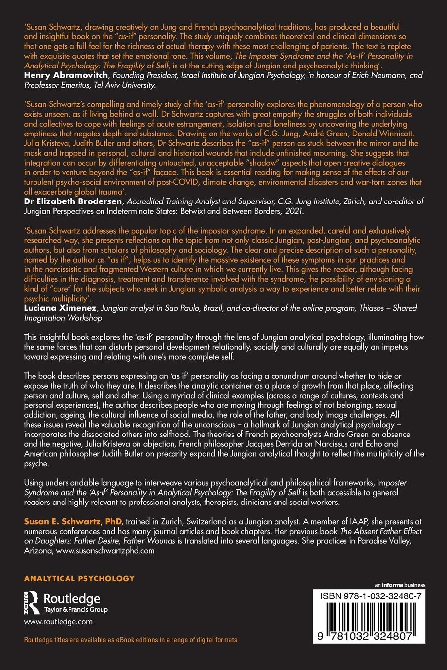 Rückseitencover Imposter Syndrome and The 'As-If' Personality in Analytical Psychology
