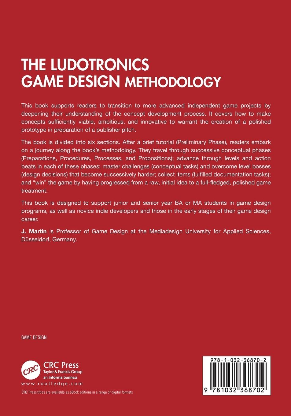 Rückseitencover The Ludotronics Game Design Methodology