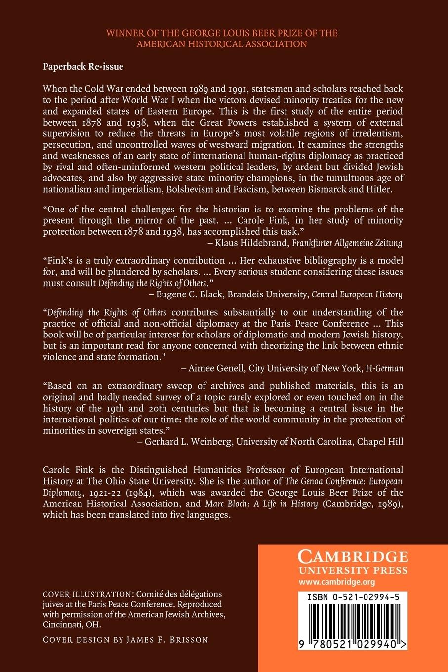 Rückseitencover Defending the Rights of Others