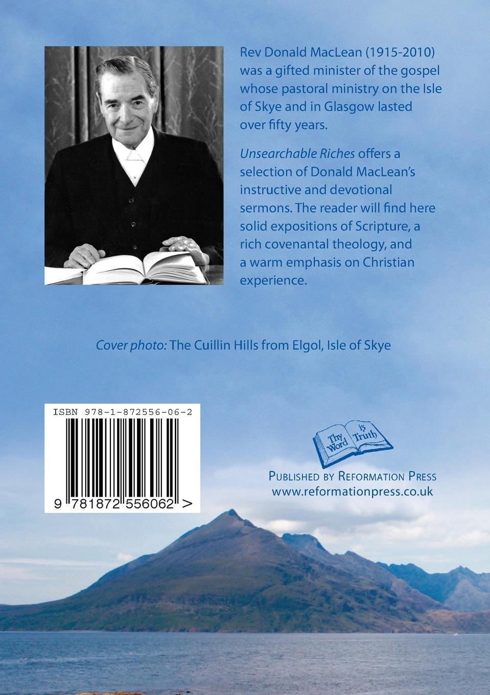 Rückseitencover Unsearchable Riches