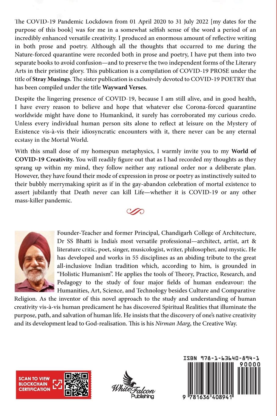 Rückseitencover Stray Musings - Covid-19 Creativity in Prose