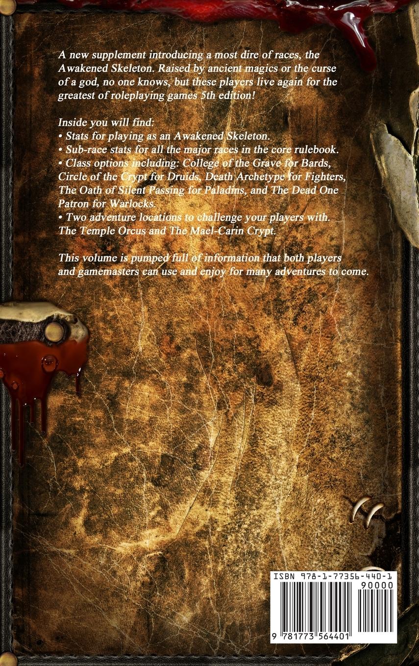 Rückseitencover Awakened Skeleton A Roleplaying Game Supplement