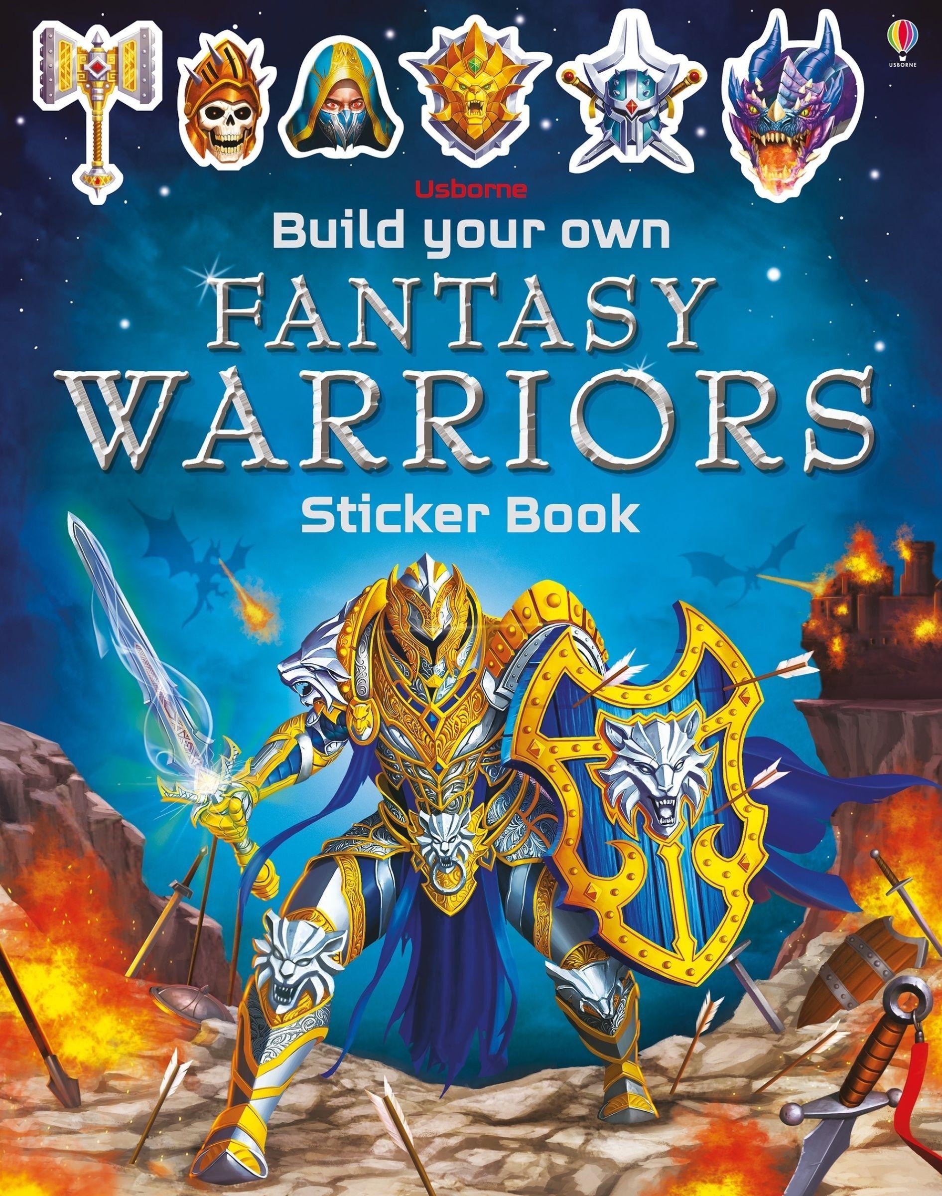Vorderes Coverbild Build Your Own Fantasy Warriors Sticker Book