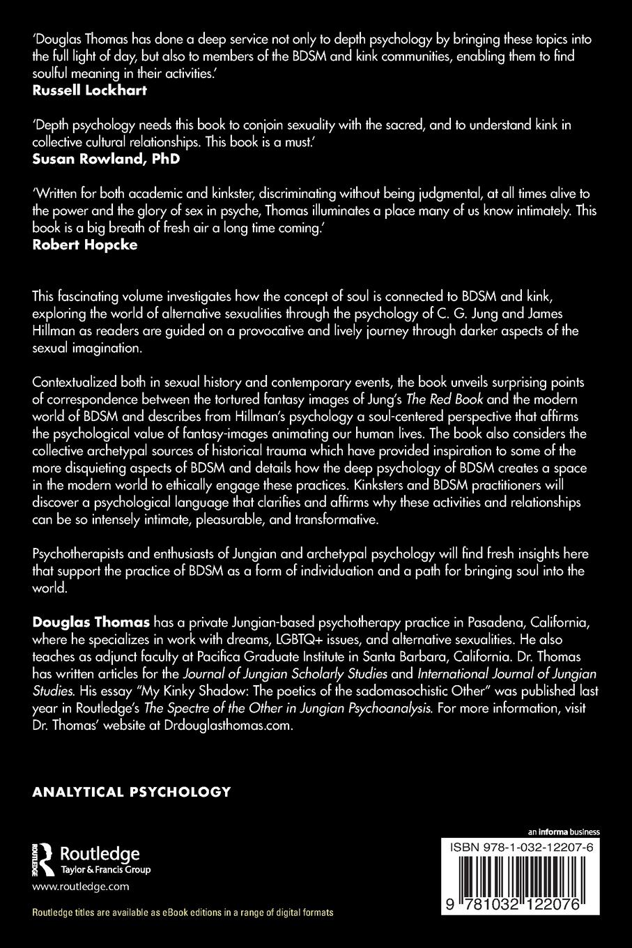 Rückseitencover The Deep Psychology of BDSM and Kink