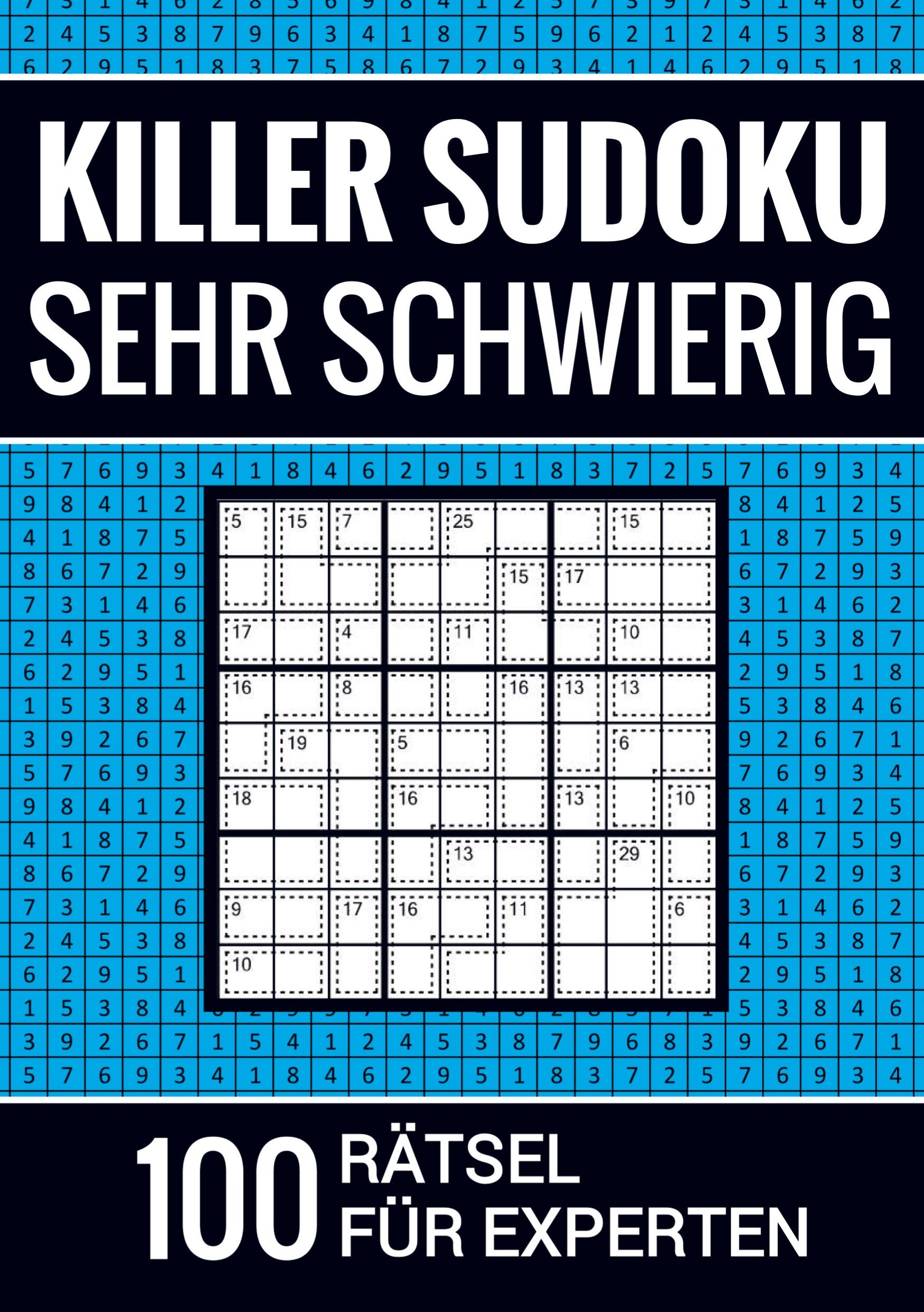 Vorderes Coverbild Killer Sudoku sehr schwierig - 100 Rätsel für Experten