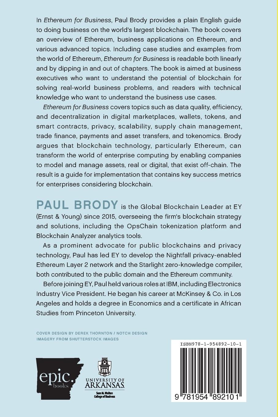 Rückseitencover Ethereum for Business