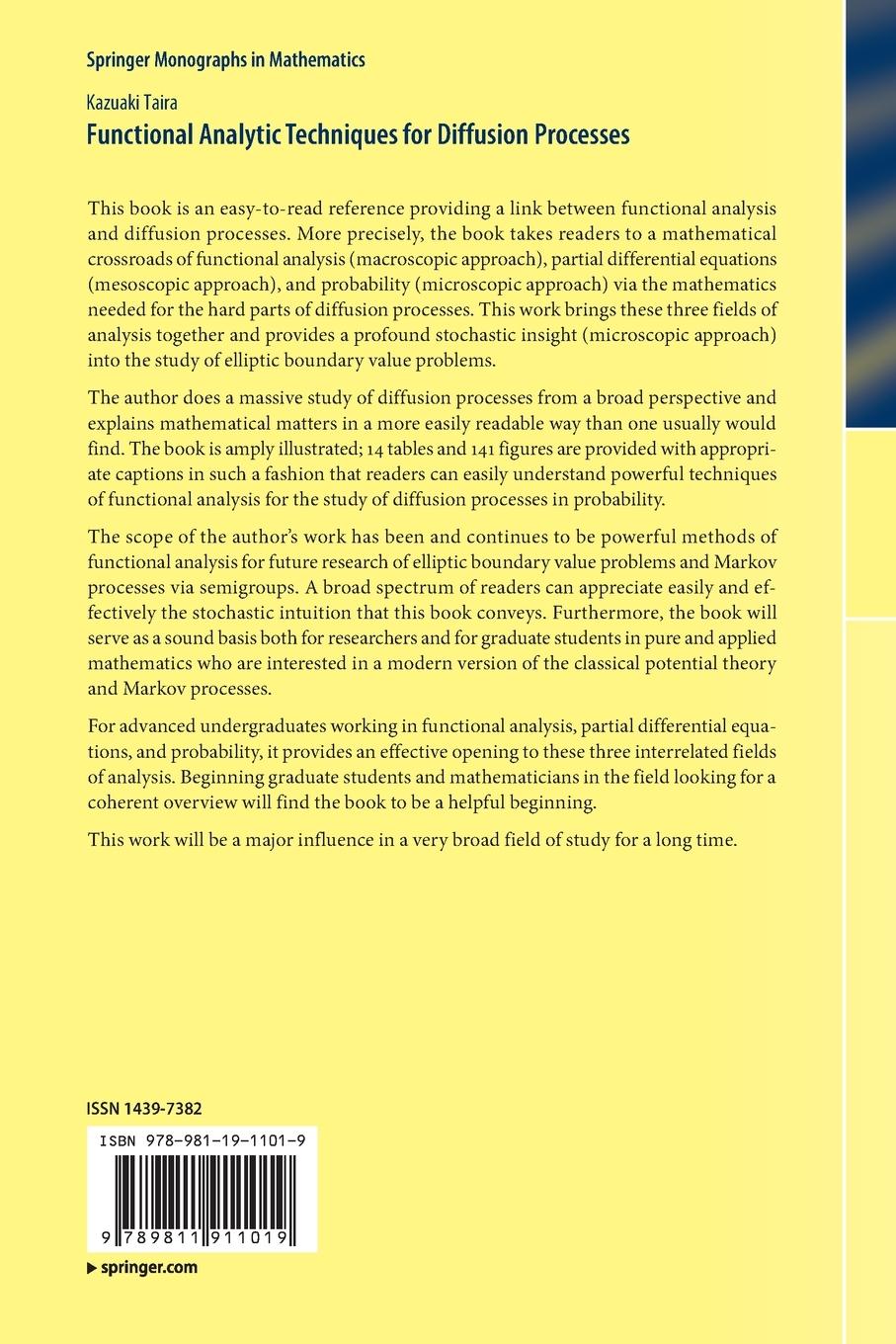 Rückseitencover Functional Analytic Techniques for Diffusion Processes