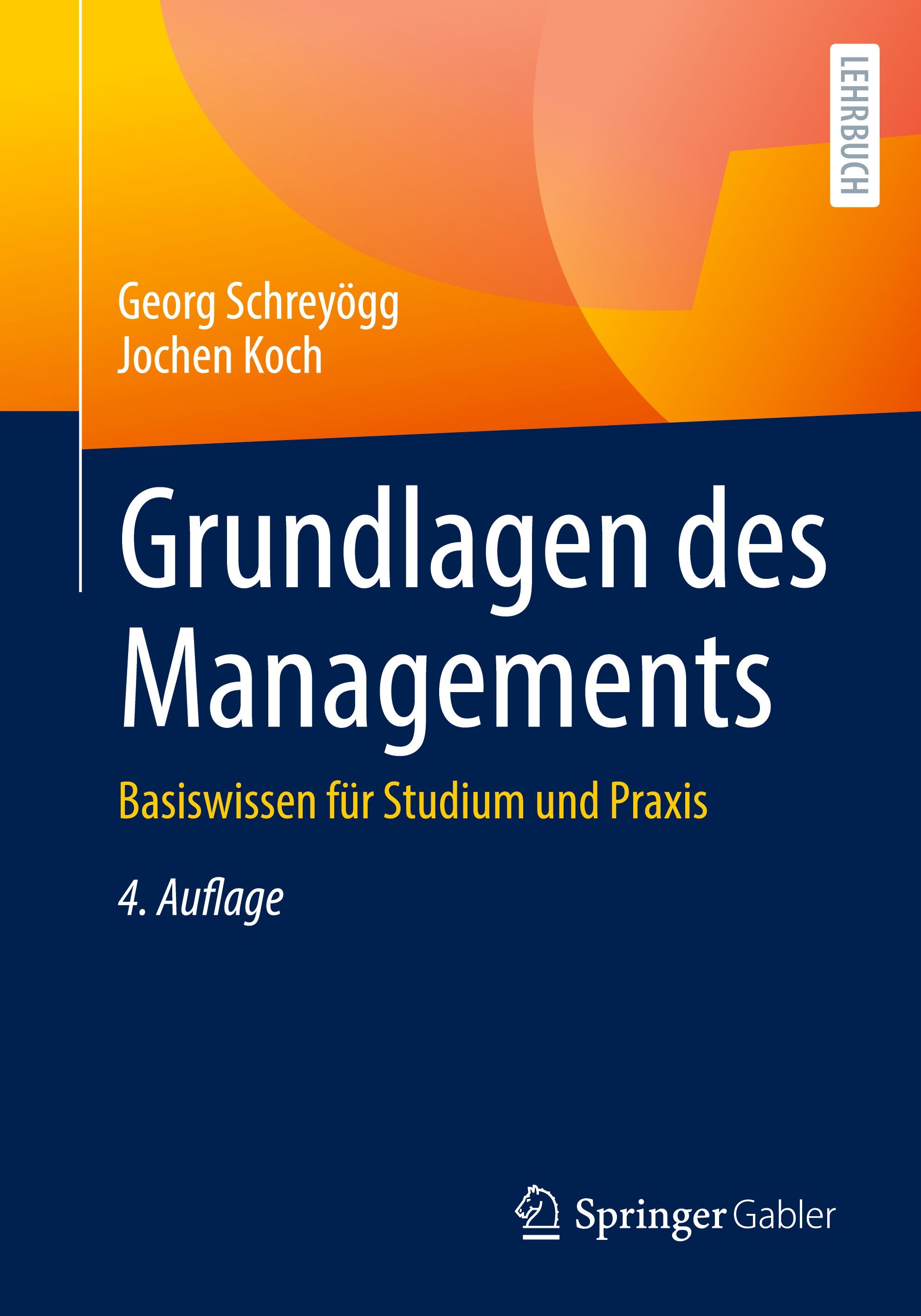 Vorderes Coverbild Grundlagen des Managements