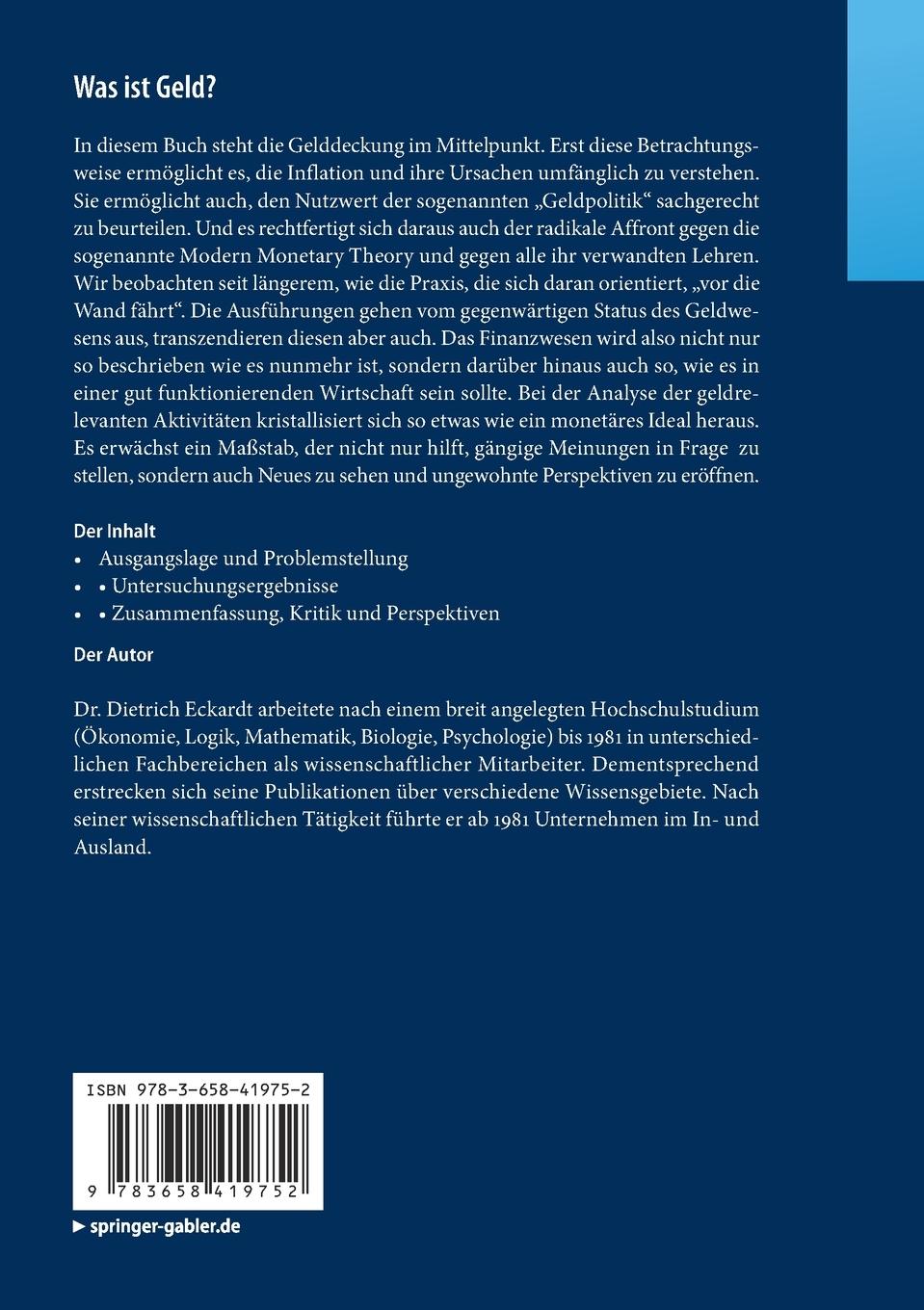Rückseitencover Was ist Geld?